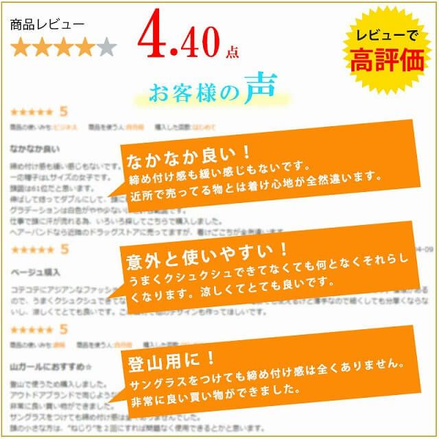 多くの高評価を頂いております。