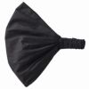 ブラックのコットンバンダナターバンヘアバンド