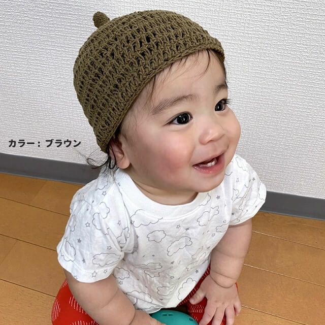 どんぐり帽子 コットン つらかっ 着画ご確認