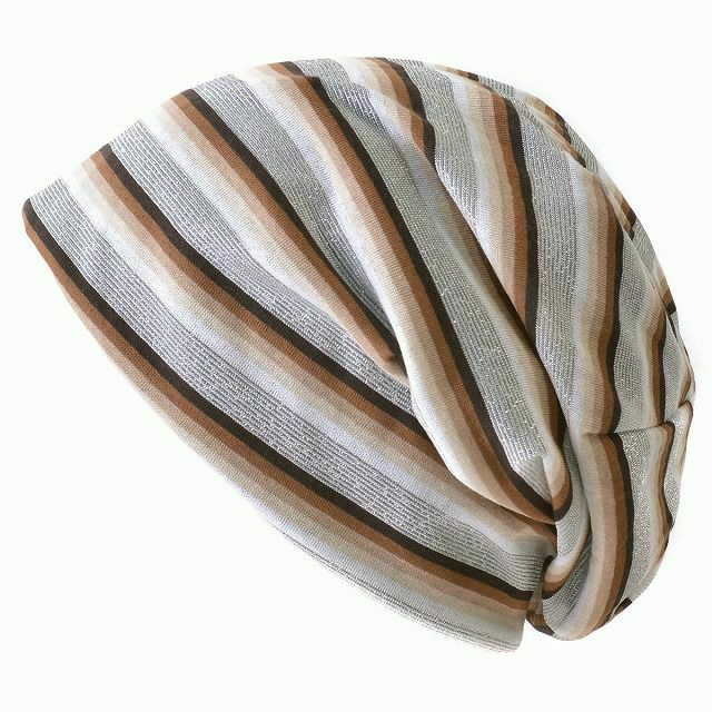 ボーダーピンクのALTAMO カラー オーガニックコットン ビックワッチ