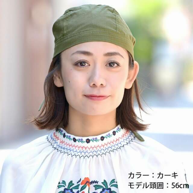 コットンバンダナキャップ（16-R) | 【公式】ゆるい帽子、ヘア