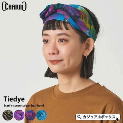 Tiedye スカーフ ビスコース ターバン ヘアバンド #TD