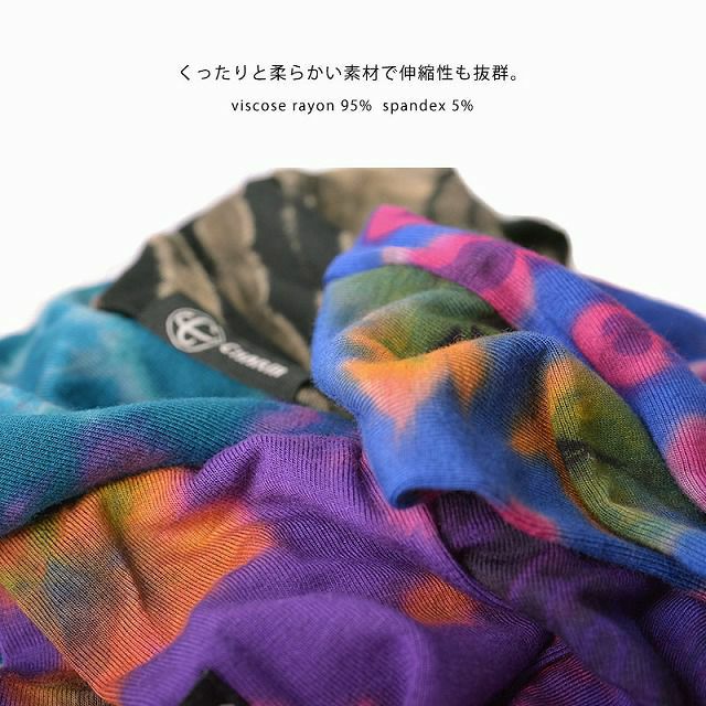 Tiedye スカーフ ビスコース ターバン ヘアバンド