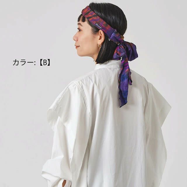 Tiedye スカーフ ビスコース ターバン ヘアバンド