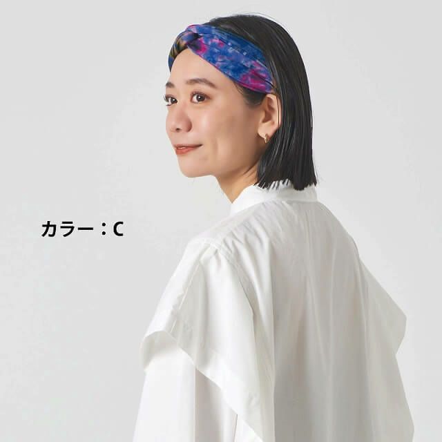 タイダイ クロス バンダナ ターバン ヘアバンド