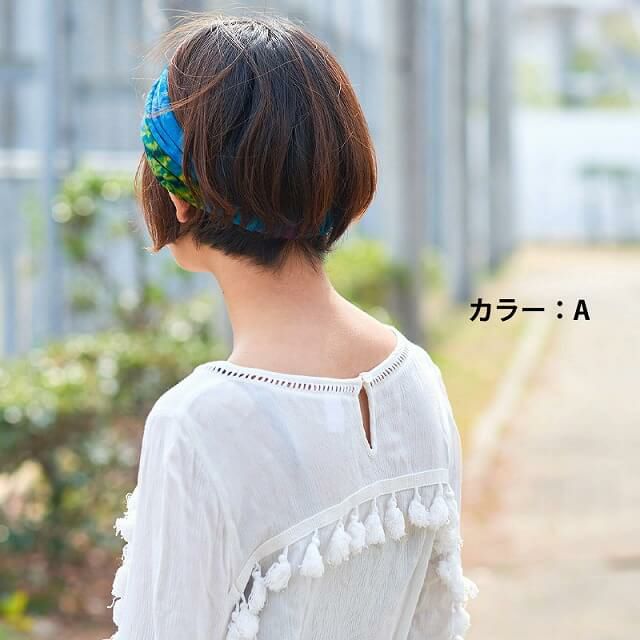 タイダイ クロス バンダナ ターバン ヘアバンド