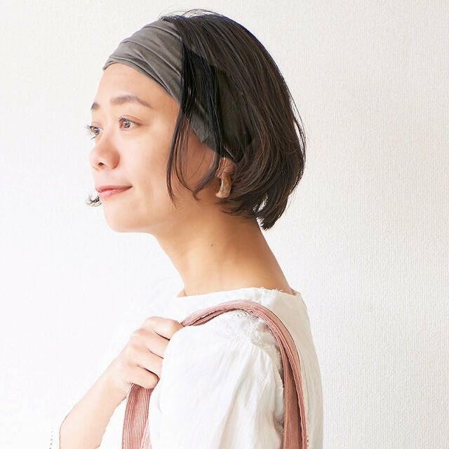 Rayon ビスコース アレンジ ターバン ヘアバンド 無地 公式 ゆるい帽子 ヘアバンド 小物casual Box
