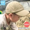 キッズ ：ワンウォッシュ UVカット キャップ | 2歳～6歳 52-54cm 子供 綿100% 帽子 ローキャップ 日よけ帽子