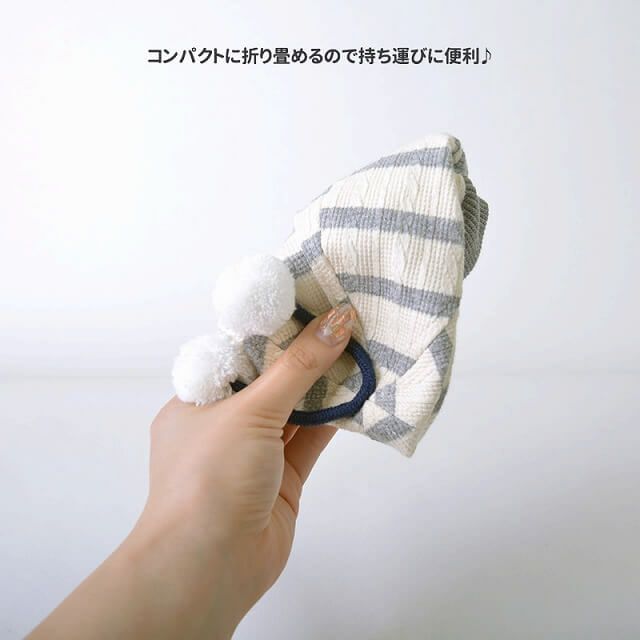 ベビー ： しょっかく ボーダー キャップ