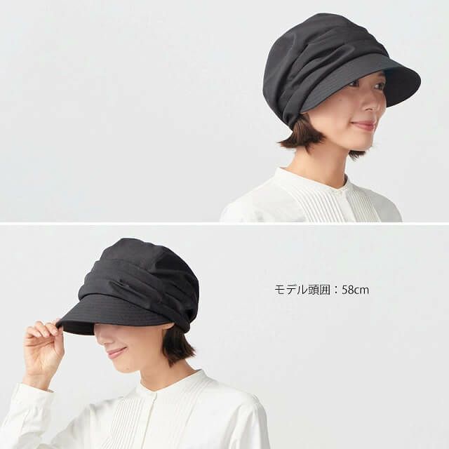 シャンブレー オーガニックコットン キャスケット