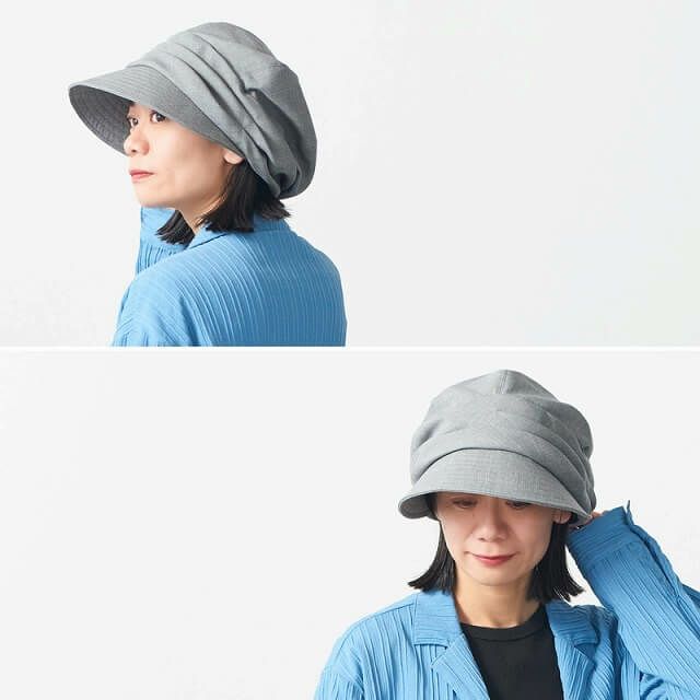 シャンブレー オーガニックコットン キャスケット