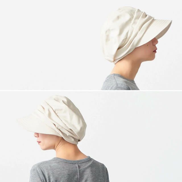 シャンブレー オーガニックコットン キャスケット