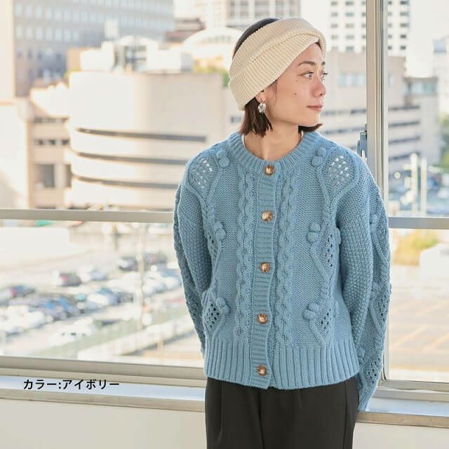 ダブル ニット ターバン ヘアバンド