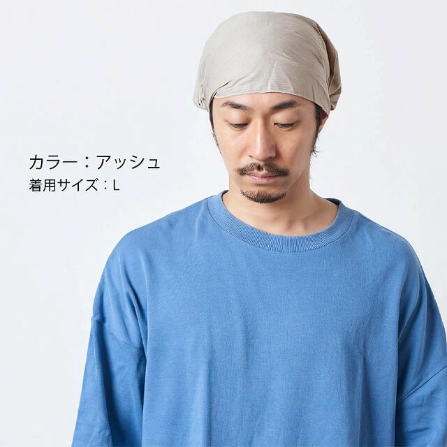 コットン バンダナ ターバン ヘアバンド 10-1 Lサイズ