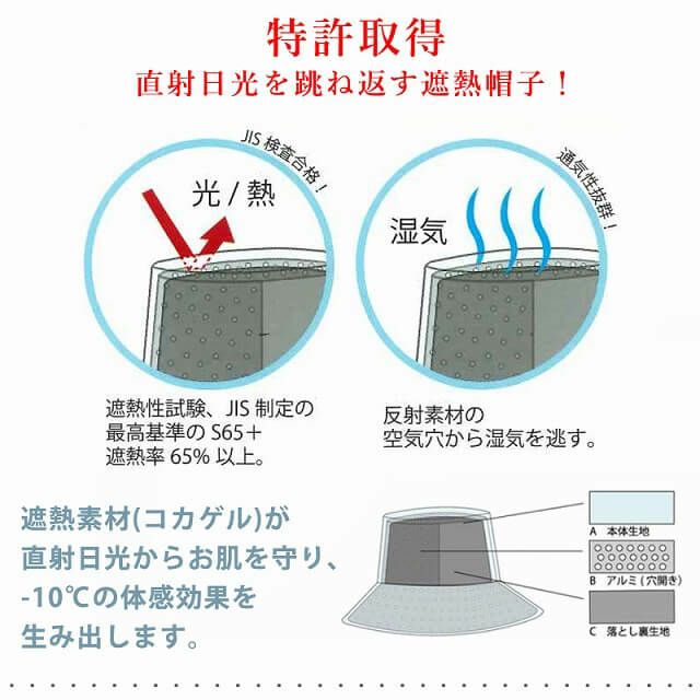 コカゲル UVカット アドベンチャーハット