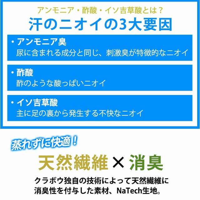 ジャスト 消臭 天竺 コットン ワッチ