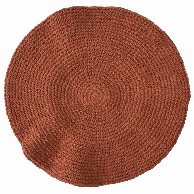 CHARM 手編み コットン ベレーキャップ