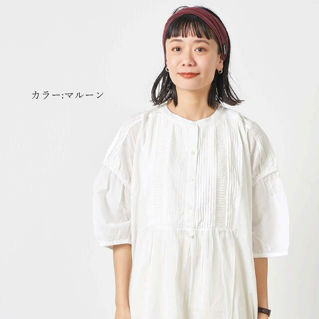 CHARM ビスコース ダブル ターバン ヘアバンド