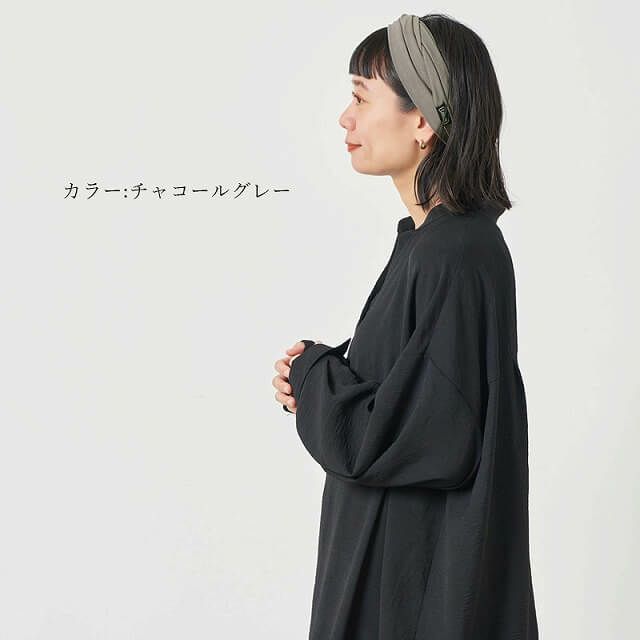 CHARM ビスコース ダブル ターバン ヘアバンド