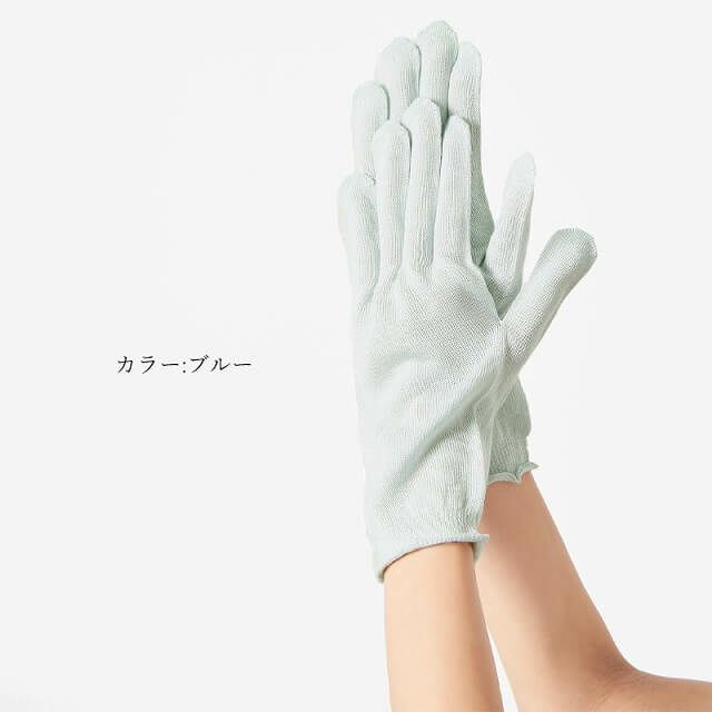 日本製】シルク100% 無縫製 ゆったり 手袋