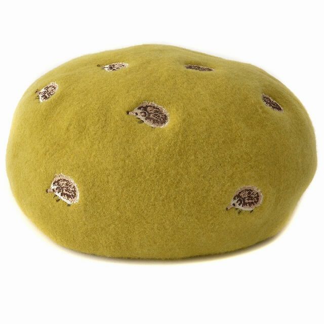 リカモ アニマル 刺繍 バスクベレー帽【JOY】