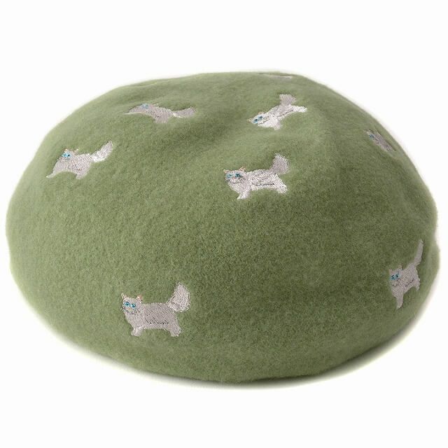 リカモ アニマル 刺繍 バスクベレー帽【JOY】