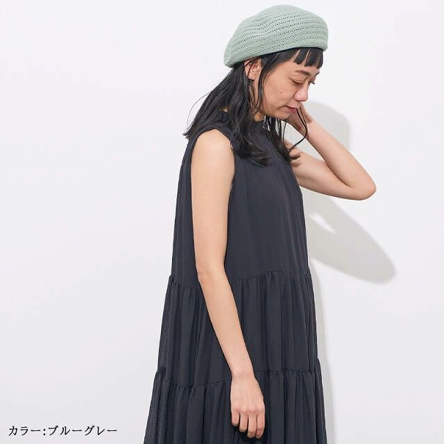 Drad 透かし編み ベレー帽