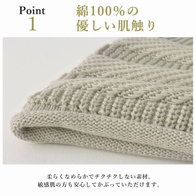 YONK コットン ボーダーニット ビーニー ワッチ