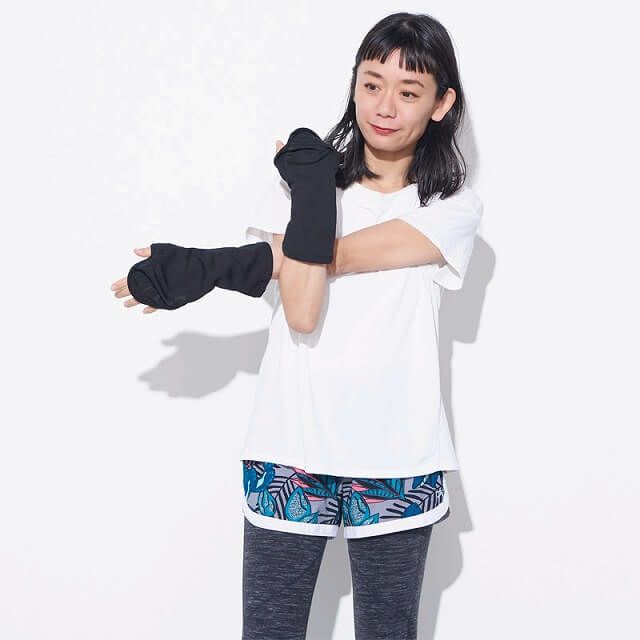 日本製 CHARM 吸汗速乾 UVカット ハンドカバー