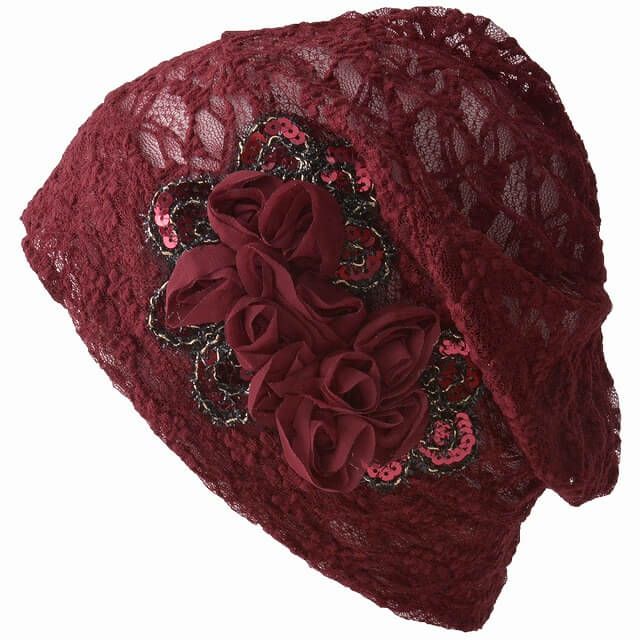 CHARM Flare フラワー コサージュ メッシュ デザインワッチ