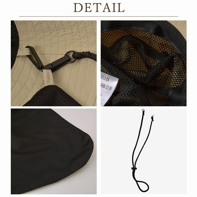 Sont 撥水 冷感 ネックカバー付き バケットハット