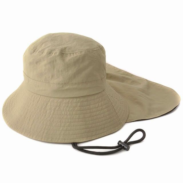 Sont 撥水 冷感 ネックカバー付き バケットハット