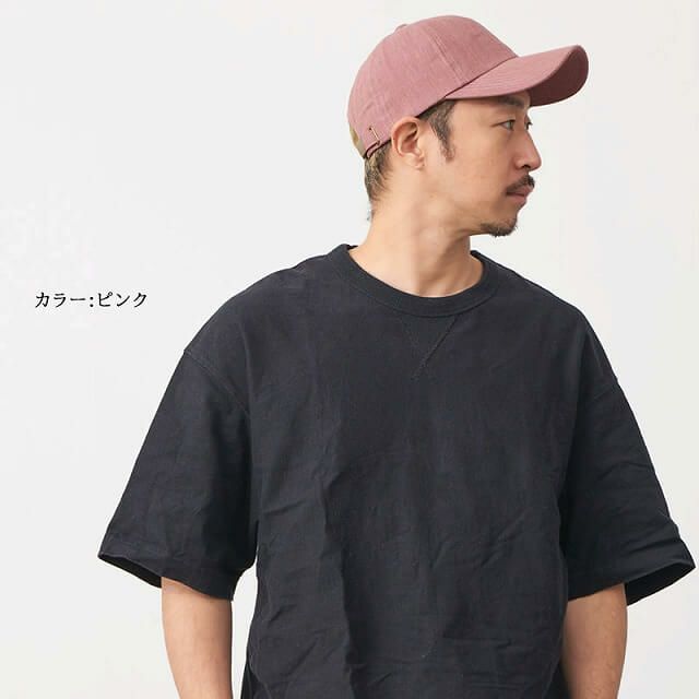 Twu ロングバイザー リネン キャップ