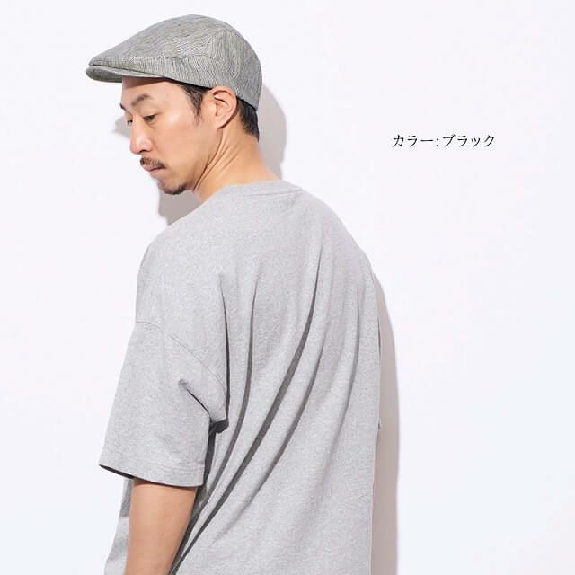 RETTER Boil リネン ストライプ メッシュ ハンチング