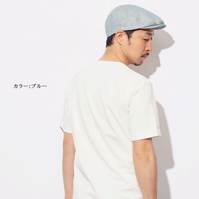 RETTER Boil リネン ストライプ メッシュ ハンチング