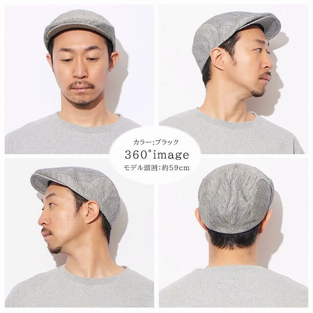 RETTER Boil リネン ストライプ メッシュ ハンチング