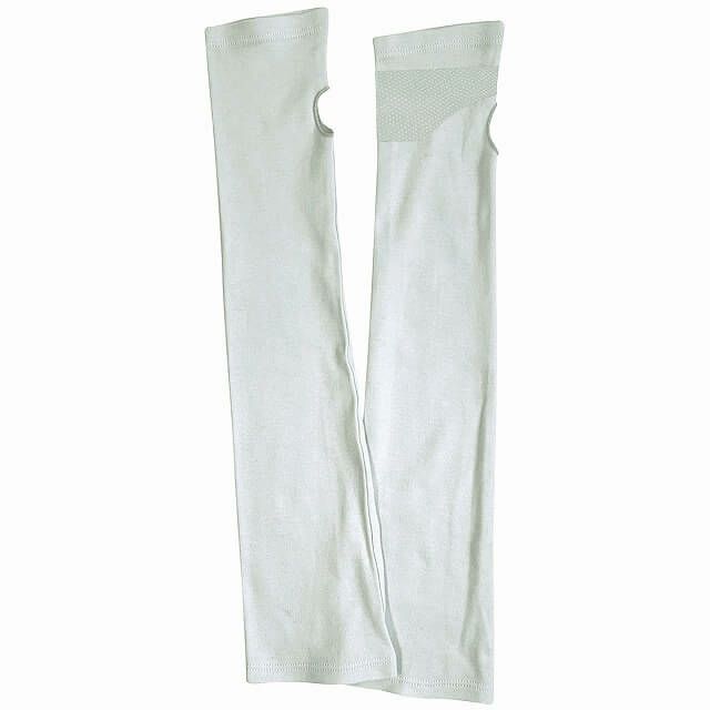滑り止め付き コットン UVカット アームカバー（指穴タイプ）
