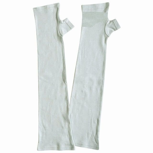 滑り止め付き コットン UVカット アームカバー（親指ありタイプ）