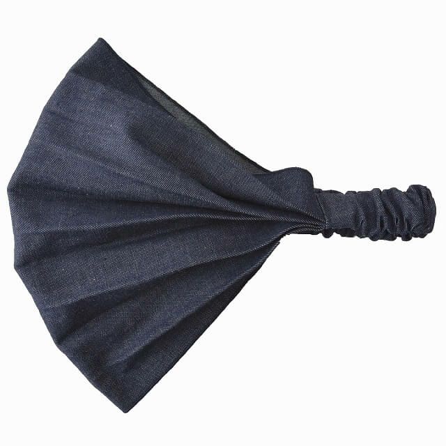 日本製 CHARM デニム 8oz コットン バンダナ ヘアバンド