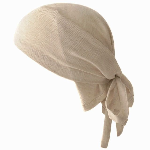 日本製 CHARM 高島ちぢみ オーガニックコットン バンダナ 三角巾