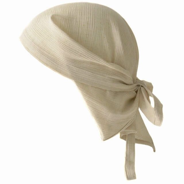 日本製 CHARM 高島ちぢみ オーガニックコットン バンダナ 三角巾