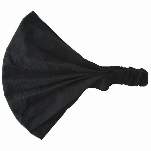 日本製 CHARM ソリッドサッカー コットン バンダナ ヘアバンド