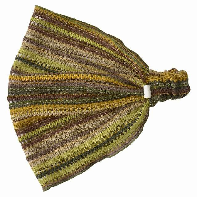 MESH カラー バンダナ ヘアバンド