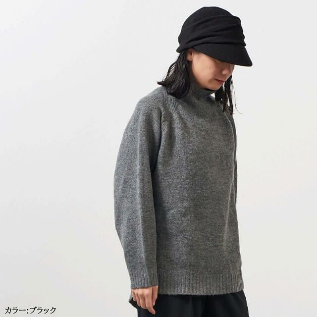 WHOLE タック UVカット ニットキャスケット