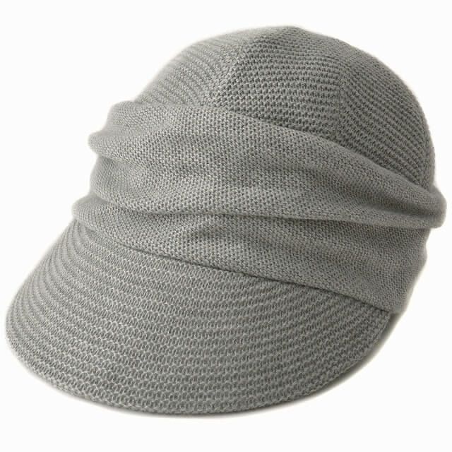 WHOLE タック UVカット ニットキャスケット