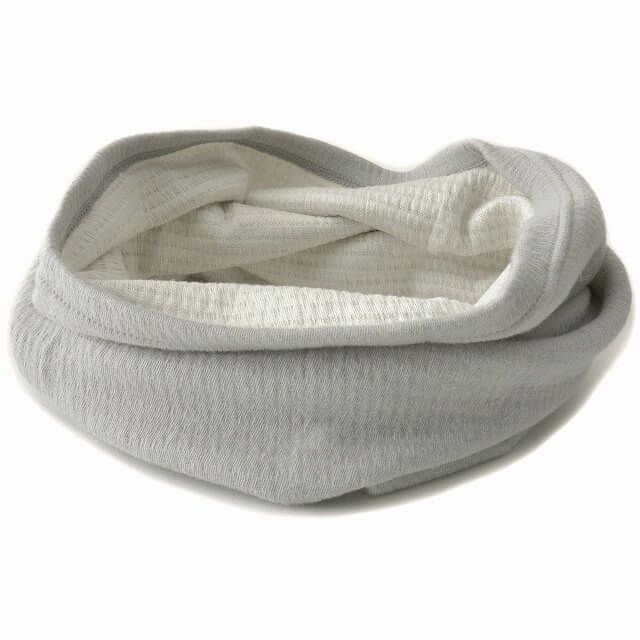 日本製 CHARM シルク コットン ロング ターバン ネックウォーマー