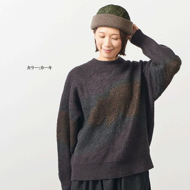 WAVE キルト＆ニット フィッシャーマンキャップ