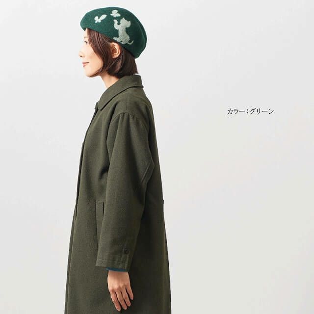 日本製 ウィンター キャット ウールベレー帽