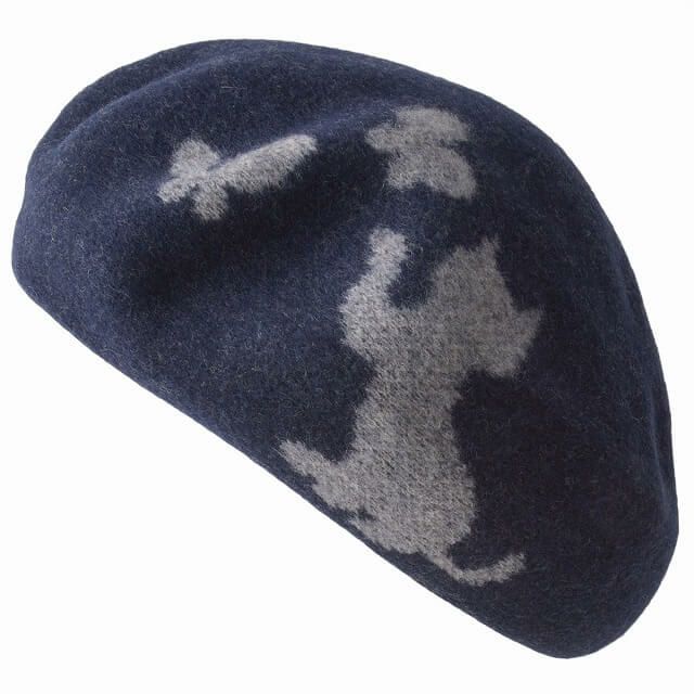 日本製 ウィンター キャット ウールベレー帽