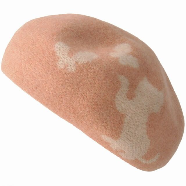 日本製 ウィンター キャット ウールベレー帽